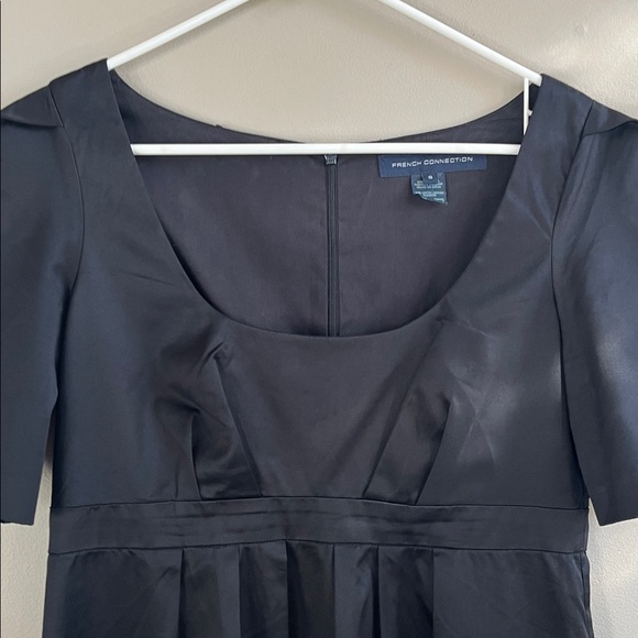 French Connection black scoop neck mini dress size 8 - Picture 7 of 15